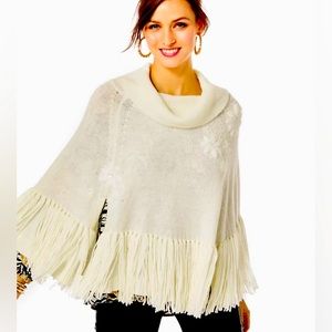 Lilly Pulitzer Kip Fringe Poncho